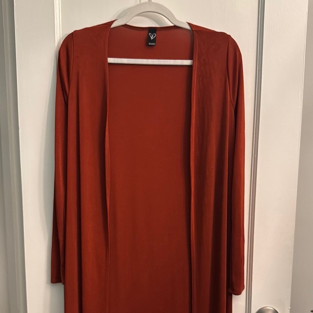 Rust Long Sleeve Duster